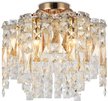 Люстра потолочная с хрусталем TR5471/6 GD/CL золото/прозрачный E14/6 max 40W D400х350
