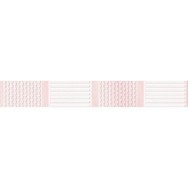 Бордюр настенный Агата 3,5х25см розовый шт