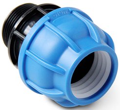 Муфта компрессионная ПНД Pro Aqua UNIO d20x3/4" наружная резьба