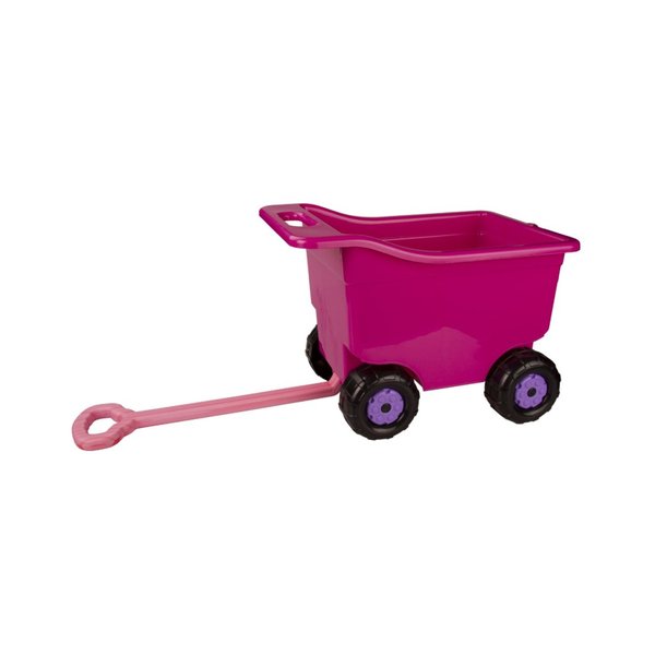 Тележка детская Альтернатива 84х32х48,5см пластик,розовый