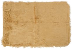 Коврик из искусственной овчины карамель 60х90см на подложке TPR