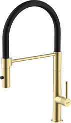 Cмеситель для кухни Lemark Beluga LMF-8074B-BRLG с гибким изливом, брашированное светлое золото