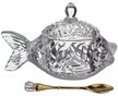 Икорница Muza 15х7х10см с ложкой,стекло