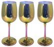 Набор бокалов д/вина Glasstar Ametrin 300мл 3шт золотистый, стекло