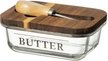Масленка Lefard Nature 17х12х6,5см стекло+Нож металл