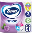 Бумага туалетная Zewa Сирень 4шт 2-слойная
