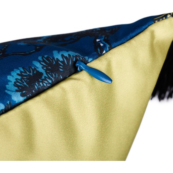 Подушка декоративная Kitayskaya 40х40см на потайной молнии желтый синий
