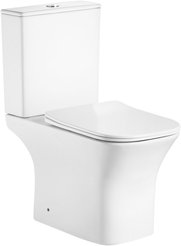 Унитаз-компакт Alcora Grace Tornado безободковый с сиденьем DPL,e-off, lift