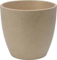 Кашпо бетонное Аура d25см h23см v8л, бутон, бежевый