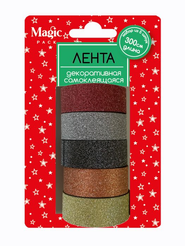 Лента декоративная самоклеящаяся Magic Pack 5шт в наборе 300x1,5см арт.91078
