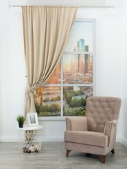Штора готовая RR 4ML 3872-112 160х260см песочный