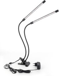 Фитосветильник светодиодный для растений на прищепке (4 плафона на гибких стойках) ARTSTYLE TL-FC02S2B черный 