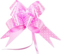 Бант-бабочка №1,8 розовый в горошек 3539472