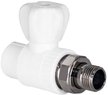 Кран полипропиленовый шаровый прямой для подключения радиатора TEBO PN25 d25х3/4" наружная резьба
