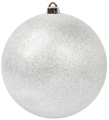 Шар 20см серебро SYQA-012155