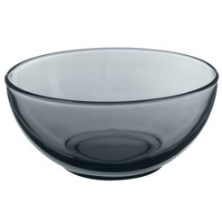 Салатник Гласс ИНК Basilico Grey 13см серый, стекло