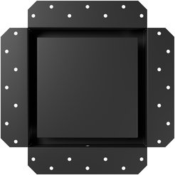 Вентилятор встраиваемый ERA EXCELLENT D100 осевой обр.клапан шариковый подшипник черный матовый