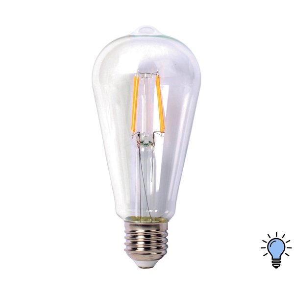Лампа светодиодная THOMSON LED FILAMENT ST64 7Вт E27 6500K свет холодный белый
