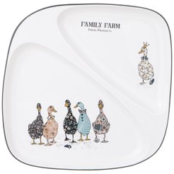 Тарелка обеденная Lefard Family farm 2секции 26х2,5см фарфор