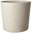 Кашпо бетонное Замша d18см h16см v2,7л, кедр, белый
