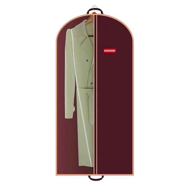 Чехол-сумка д/одежды Hausmann Monocolor 60х140см ПВХ коричневый