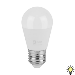 Лампочка светодиодная ЭРА GREEN LINE LED P45-15W-830-E27 GL E27 15 Вт шар теплый свет