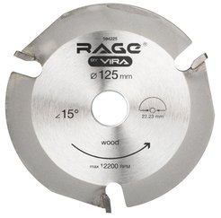 Диск пильный по дереву RAGE 125х22,23мм