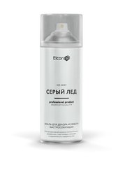 Эмаль для декора и мебели быстросохнущая Elcon серый лед (520мл) аэрозоль