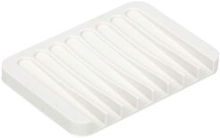 Подставка д/губки, мыла 11,5х8см сток д/воды, белый, силикон