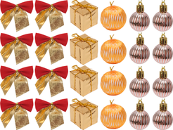 Набор елочных украшений 24шт 3см, ассорти, SYXGJA-0425015