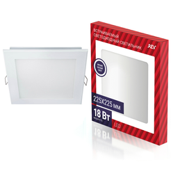 Панель светодиодная встраиваемая REV SuperSlim Quadro 18Вт 4000К