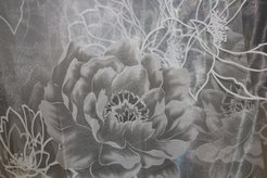 Органза Деворе HY 8986LHB-03/280 ODev ut бежевый