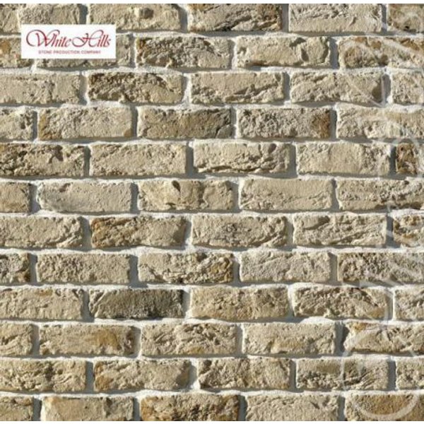 Камень цементный декоративный Бремен Брик (1,11м2) молочный 309-10 уп