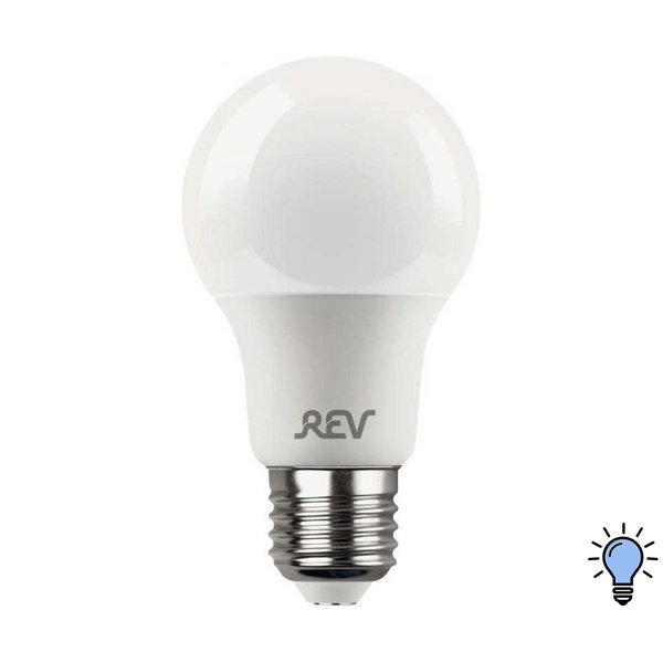 Лампа светодиодная REV 7Вт E27 груша 6500K свет холодный белый
