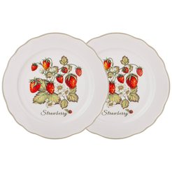 Набор тарелок закусочных Lefard Strawberry 20,5см 2шт фарфор