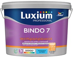 Краска для стен и потолков Luxium BINDO 7 BW матовая белая (9л)