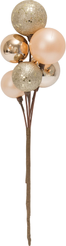 Ветка декоративная Шарики 5-6см шампань SYQH-0125001