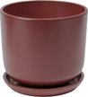 Горшок керамический Бургунди d18см h15,5см v3л, цилиндр, бордо