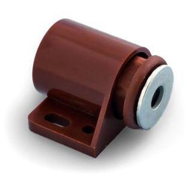 Защелка магнитная Tech-Krep цилиндр. с ответной планкой коричневая