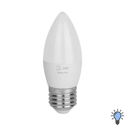 Лампочка светодиодная ЭРА GREEN LINE LED B35-12W-865-E27 GL E27 12 Вт свеча холодный свет