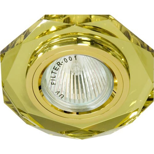 Светильник точ.Feron 8020-2 G53 MR16 желтый золото