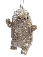 Украшение подвесное Magic Time Ежик золотистый из полипропилена 10x7x5см арт.90991