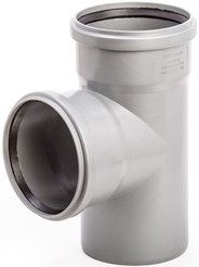 Тройник для внутренней канализации Lammin d40х40мм/87°