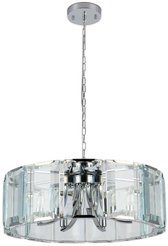 Люстра подвесная с хрусталем TR5141 CH/CL хром/прозрачный E14/6 max 40W D600х1000 мм