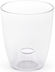 Кашпо пластиковое д/орхидей d13см h15,5см v1,4л, прозрачный