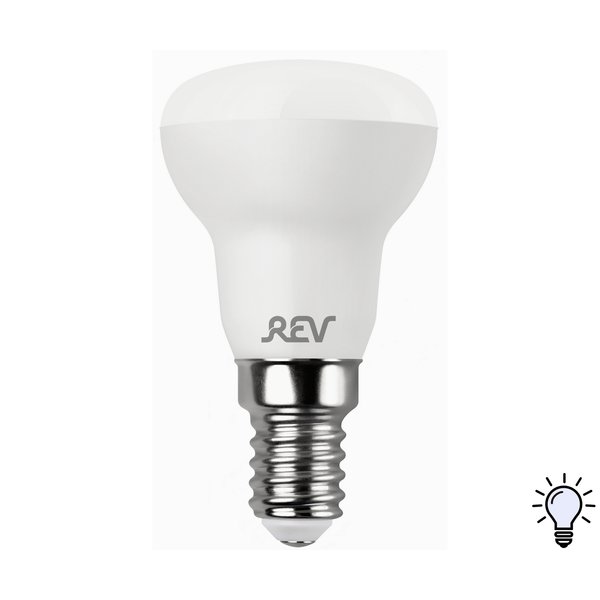 Лампа светодиодная REV 3Вт Е14 4000К свет нейтральный белый