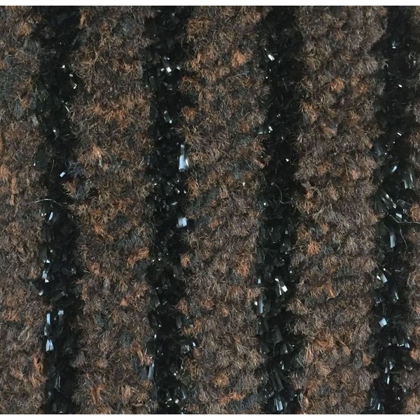 Коврик влаговпитывающий Полоса темно-коричневый 80х120см