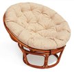 Кресло Papasan 23/01 с подушкой Коньяк
