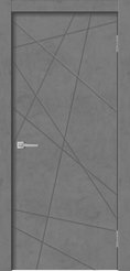 Дверь ДГ Geometry-1 ПВХ бетон графит 900х2000мм