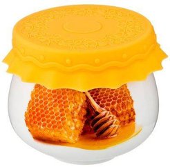 Банка д/меда Lefard Соты 180мл 8,5х8,5х8см фарфор, крышка силикон